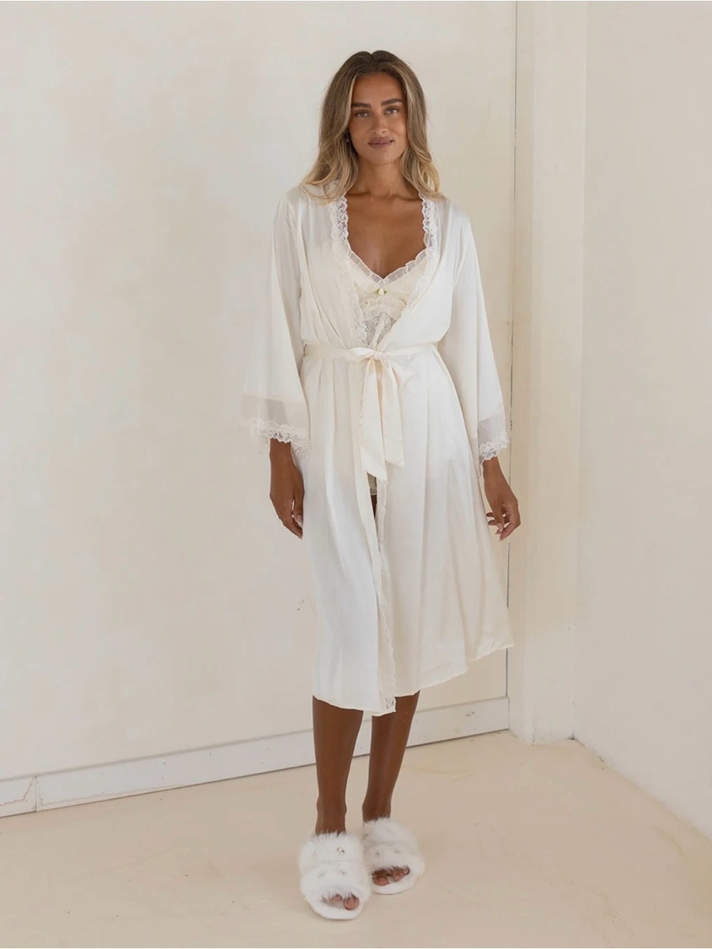 Jay Kay Bridal CAMELLIA ROBE- IVORY